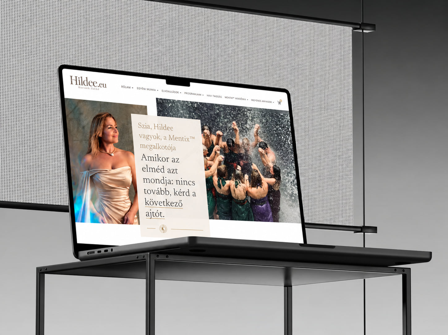 Hildee.eu — laptop mockup